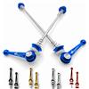 IMPALAPRO Bike - Set di 2 Chiusure Rapide Titanio CNC, Ultraleggeri e Resistenti per Ruota di Mountain Bike (MTB) o da Strada, ASSE Anteriore 100 mm e Posteriore 135 mm (Rosso)