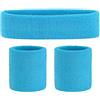 ONUPGO Cinturino sportivo Set fascia da polso per sport Cinturini in spugna Cinturino da polso Cinturino da polso Fascia per capelli Traspirazione dell'umidità Fascia assorbente per il sudore