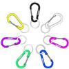 WAPAG Moschettoni 5cm Mini Clip Piccoli Portachiavi Hook di Primavera Biner per Chiavi Altri Articoli Ambulatori da casa Campeggio Escursioni (7Colore)