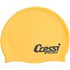 Cressi Cuffia Nuoto Alta qualità in Silicone Anallergico, Unisex - Adulto, Giallo, Taglia Unica
