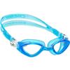 Cressi Fox Goggles, Occhialini Premium per Nuoto, Piscina, Triathlon e Sport Acquatici Unisex-Adulto, Acquamarina/Lenti Chiare, Taglia Unica