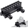 FOCUHUNTER Supporto per Base di Riser tattico Scope D0015 Staffa Adattatore in Lega di Alluminio 21mm per Supporto per Montante su Guida Picatinny/Weaver