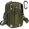 flintronic Tattico Marsupi, 1000D Nylo Marsupio Sportivo, Cintura Molle Marsupio Tattico, Tattica Militare Borsello per Campeggio Piccolo Strumento All'aperto Mobile Telefono(Con Moschettone)