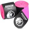 MADGON Fasce Boxe con Chiusura e Passante per Pollice - 3 m / 3,8 m / 4,5 m - Resistente Bendaggio Boxe, MMA, Kickboxing, Sparring - Fasce Polsi Palestra - Assorbimento Ottimale del Sudore