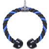 jiuzcare Corda Tricipiti 70cm Tricipiti Cord Corda Per Tricipiti Push Pull Down Cord Attaccatura Cavo Nylon Intrecciato Tricep Fitness In Multipalestra per Allenamento Bicipiti Tricipiti Palestra, Blu