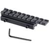 FOCUHUNTER Lega di Alluminio Tactical Scope Riser Rail Base da 11mm a 20mm Staffa Adattatore per Picatinny/Weaver Rail Mount