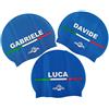 Swimxwin Emanuele| Cuffia in Silicone con Nome | Cuffia da Nuoto| Grande Comfort e aderenza | Design e Stile Italiano | Colore Blu
