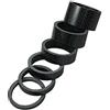 CarbonEnmy Set da 6 pezzi Carbon Spacer 1 1/8 (28,6 mm) - Spacer ultraleggero 3/5/8/10/15/20 mm per MTB e bici da strada - 3K Glossy - Rivenditore tedesco