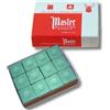 GamePoint Original USA Gesso da Biliardo Master, 12 Pezzi in Una Scatola (Blu/Verde/Rosso/Grigio)