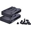 HemeraPhit Clip da Cintura da Campeggio per Coltello Kydex Fodero Fondina Campeggio Fai da Te Outdoor Tool Clip, Set di 2 (Type#2)