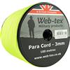 Web-tex Paracord Rullo da 100 Metri da 3 mm - Verde