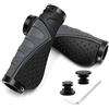 REETEE Maniglie Manubrio Bici Doppio Serratura in Alluminio Impugnature per Bicicletta Manopole MTB Ergonomici, 22 mm Antiscivolo Gomma Bici Manopole Manubrio per Bici da Strada Mountain Bike (grigio)
