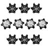 YunBey 10 PCS Tacchetti per Scarpe da Golf Antiscivolo | Golf Shoe Spike di Ricambio,Golf Spikes Tacchetti per Scarpe da Golf(Nero)