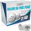 PHIBER-SPORTS Palle da Ping-Pong Premium 3 Stelle [24 Pezzi] - Caratteristiche di Gioco perfette - Ideale per Principianti, Famiglie e Professionisti