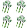 RED DRAGON Dart Flight And Stems Combo Rosso - 4 Set di Voli Standard e 4 Set di Gambo per Gambo Nitrotech Medio