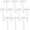 VBESTLIFE 10pcs T-Forma Linea di Pesca Girevole Scatto Catena Gancio connettore per la Pesca in Mare connettore Affrontare