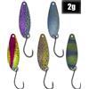 Paradox Fishing Spoon - Set di 5 con 5 Snaps #00, 1,2 g, per Pesca alla Trota