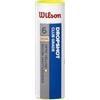 Wilson Dropshot Shuttlecocks Volani da Badminton, Confezione da 3, Plastica/Sughero Naturale, WRT6048WH, Bianco