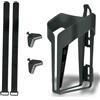 SKS GERMANY ANYWHERE VELOCAGE portaborraccia, accessori per biciclette (portaborraccia per biciclette, incluse cinghie per tubi con un diametro fino a 80 mm, portaborraccia sicuro), nero opaco
