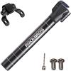 ROCKBROS Pompa per bicicletta Mini Pompa di Aria 100 PSI Portatile con Valvola Presta e Schrader con Telaio Telaio Nero