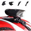 WASAGA Luce per Casco Bici, Luce per Casco per Bicicletta a LED da 300 Lumen 3 modalità USB Ricaricabile Impermeabile per Bici Faro Anteriore Perfetto per la Guida o attività all'aperto