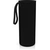 spottle® Custodia in neoprene per piatti in vetro da 550, 750 e 950ml, Porta Bottiglia Acqua in Neoprene con con pratica cappio di trasporto realizzata in neoprene ecologico (Nero screziato, 750ml)