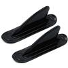 POFET Guida ausiliaria piccola pinna di coda di guida, pinna staccabile per canoa, barca, tavola da surf, kayak, barca gonfiabile, colore nero