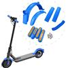 Gleamydot Parafango Anteriore e Posteriore Monopattino Elettrico Adulto, Manopole Monopattino Kit di Modifica Compatibile con Xiaomi Mi 1S Essential Pro2 Scooter 3 Accessori (blu1)
