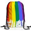 style3 Bandiera arcobaleno Borsa da spalla sacco sacchetto drawstring bag gymsac