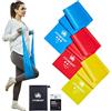 FitBeast Fasce Di Resistenza Fitbeast, Bande Di Esercizio Set 3 Pz, Banda Per Pilates 3 Livelli Resistenza, Per Allenamento A Casa, Pilates, Yoga, Terapia, Bande di resistenza