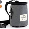 Igoera Chalk Bag per Arrampicata I Rivestimento Speciale per Perfetta distribuzione Magnesite | Sacca Robusta e Resistente per Una Maggiore Sicurezza (Grigio)