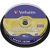 Verbatim 43488 DVD+RW, 4.7 Gb, 4x, Spindle, 10 Pezzi