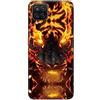 DiaryTown Cover per Samsung Galaxy A12 Silicone Morbida, Samsung A12 Custodia Nero con Motivo Animale Case Sottile TPU Antiurto Bumper Cellulare Protettiva Cover, Tigre D'oro