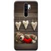 Mixroom - Cover Custodia Back Case in TPU Silicone Morbido per Xiaomi Redmi Note 8 PRO Fantasia Orsetto Peluche Cuori S273