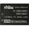 vhbw batteria compatibile con Alcatel One Touch A382G, OT-155, OT-3040, OT-3040D, Tribe smartphone cellulare (900mAh, 3,7V, Li-Ion)