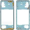 senza marchio compatibile con SAMSUNG GALAXY A71 SM-A715F A715F A715 RICAMBIO MIDDLE FRAME SCOCCA TELAIO CENTRALE CON CORNICE LATERALE+TASTI VOLUME Blu