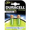 Duracell, Pile ricaricabili AA StayCharged, pre-caricate, HR06, 2400 mAh, 2 pz.