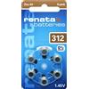 EWANTO 30 x Renata Gr. 312 PR41 - Batterie per apparecchi acustici, confezione da 5 x 6, colore: Marrone