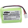 vhbw batteria compatibile con Switel MD 9300, 9500, 9600, 9700 telefono fisso cordless (400mAh, 2,4V, NiMH)