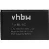vhbw batteria sostituisce Nokia BL-5C per smartphone cellulare (700mAh, 3,7V, Li-Ion)