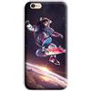 Mixroom - Cover Custodia Back Case in TPU Silicone Morbido per Apple iPhone 6 6s Fantasia Astronauta su Skateboard M676