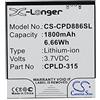 Cameronsino CS-CPD886SL Batterie 1800mAh compatibile con [Vodafone] 888N, 889N, 890N, Smart 4, Smart 4 Turbo, Smart 4G sostituisce CPLD-315