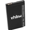 vhbw Li-Ion batteria 800mAh (3.7V) compatibile con cellulari e smartphone ZTE C170, C190, C366, C370, C500, C580, C79, F100, F102, F103, F105, F106, F107