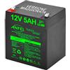 ANFEL Batteria Ermetica al Piombo 5Ah, per UPS, Video Sorveglianza e Sistemi di Allarme, 12 V, Attacco Faston 4.8 mm, Dimensioni 9 x 10 x 7