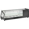 Vetrine espositive da banco per tapas - 6 GN 1/3 - cm. 148,5x39,5x37,5H - Bacinelle incluse