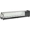 Vetrine espositive da banco per tapas - 8 GN 1/3 - cm. 175,5x39,5x37,5H - Bacinelle incluse