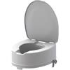 Ausilium Rialzo WC di 15 cm con Staffe e Coperchio