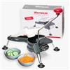 Westmark Affetta-verdure con 3 dischi, Lame in acciaio inox, Schnitzel Mouli, Antracite/Argento/Rosso, 11712260