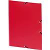 Viquel Cartellina a 3 alette in polipropilene, chiusura con elastico, formato A4, colore: rosso