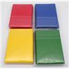 docsmagic.de 4 x 60 Mat Card Sleeves Small Size 62 x 89 - Blue Green Red Yellow - YGO CFV - Mini Bustine
